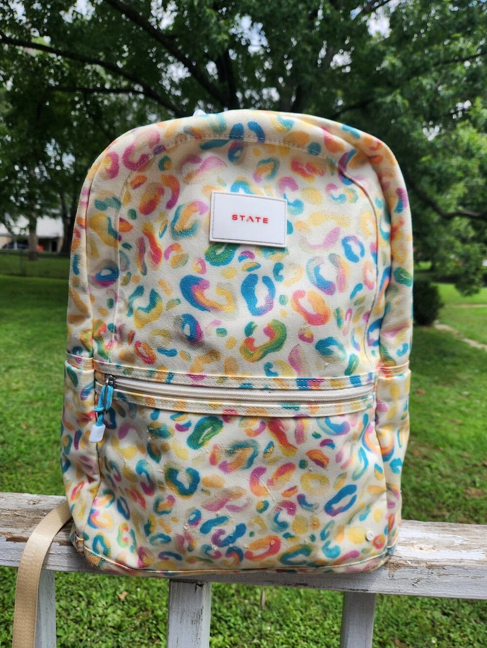 STATE Backpack Travel Painter Animal Print Preloved